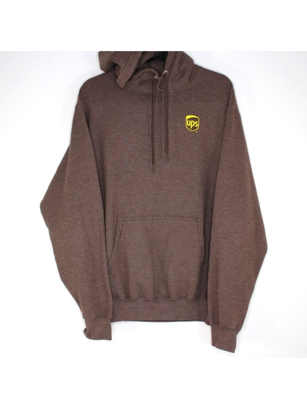 UPS Mens Small Cozy Fleece Logo Hoodie Q1148